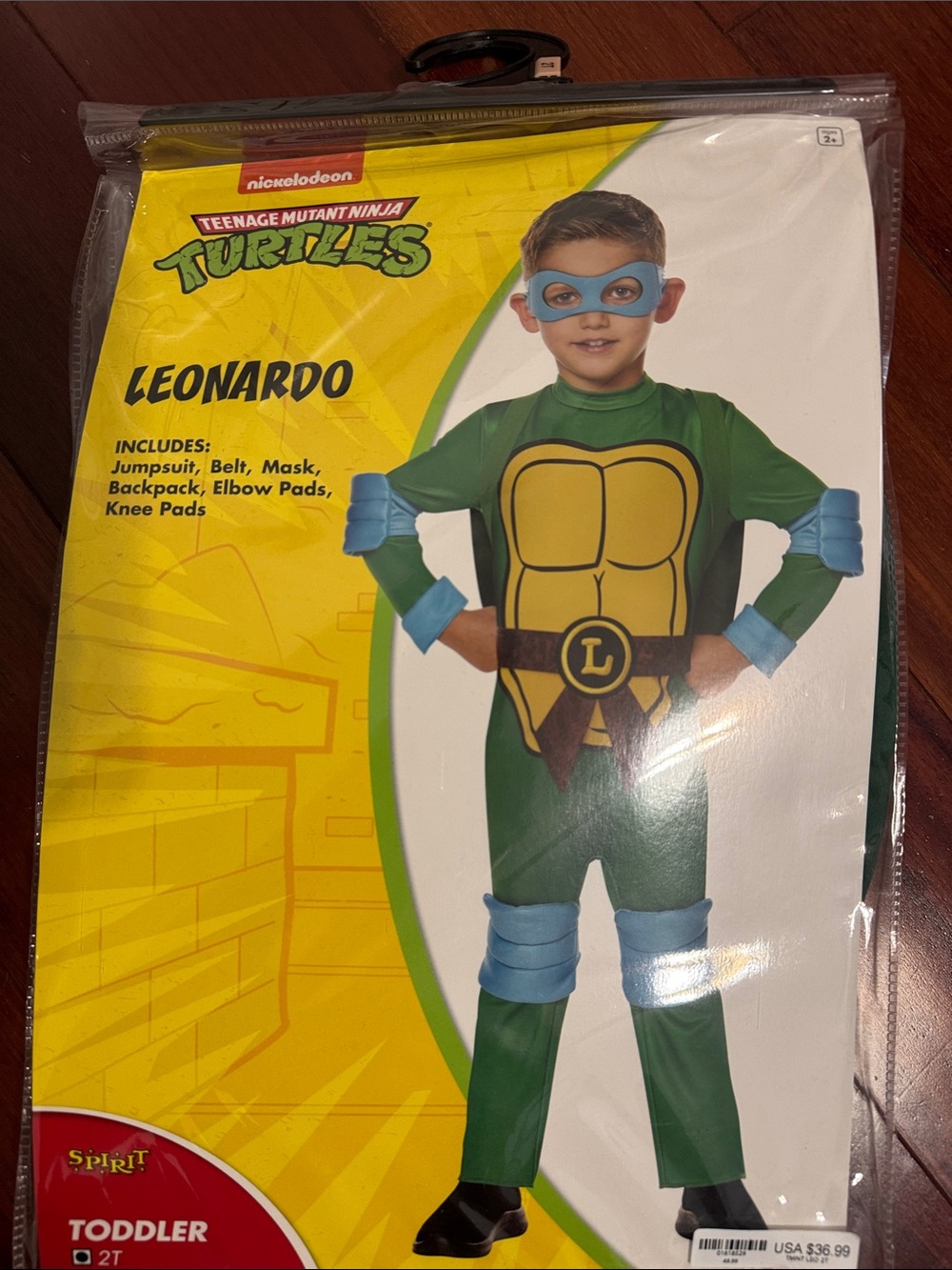 Nickelodeon Teenage Mutant Ninja Turtles Leonardo Toddler Costume - Green